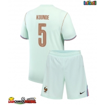 Camisa de Futebol França Jules Kounde #5 Equipamento Secundário Infantil Mundo 2026 Manga Curta (+ Calças curtas)